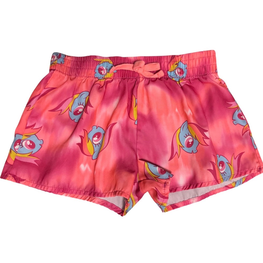 My Little Pony Shorts Kids XS 4/5 Pink Rainbow Dash‎ Tie Dye Excellent Character